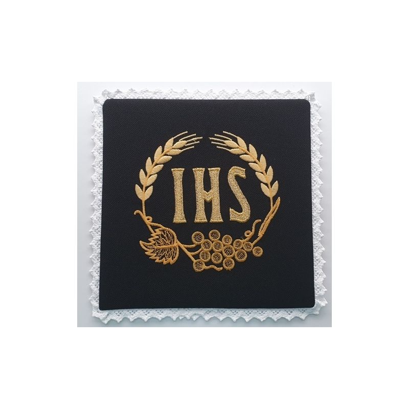 Palka haftowana czarna IHS (2) - kolor czarny - Palka haftowana czarna IHS (2)