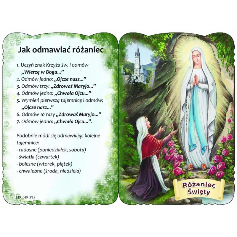 Karnet Modlitewny - Różaniec Święty - RÓŻAŃCE, KORONKI, TAJEMNICE RÓŻAŃCOWE - Karnet Modlitewny - Różaniec Święty