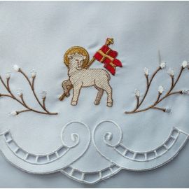 Obrus ołtarzowy haftowany - wzór Wielkanocny (90) - OBRUSY WIELKANOCNE - zdjęcie 2 - Obrus ołtarzowy haftowany - wzór Wielkanocny (90)