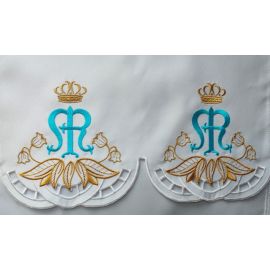 Obrus Maryjny haftowany (79) - OBRUSY OŁTARZOWE