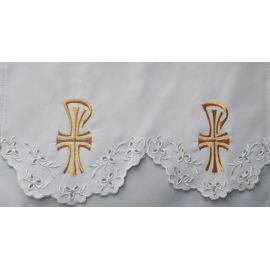 Obrus ołtarzowy haftowany - wzór eucharystyczny (137) - OBRUSY OŁTARZOWE