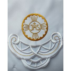 Obrus ołtarzowy haftowany - wzór eucharystyczny (134) - OBRUSY OŁTARZOWE - zdjęcie 2 - Obrus ołtarzowy haftowany - wzór eucharystyczny (134)