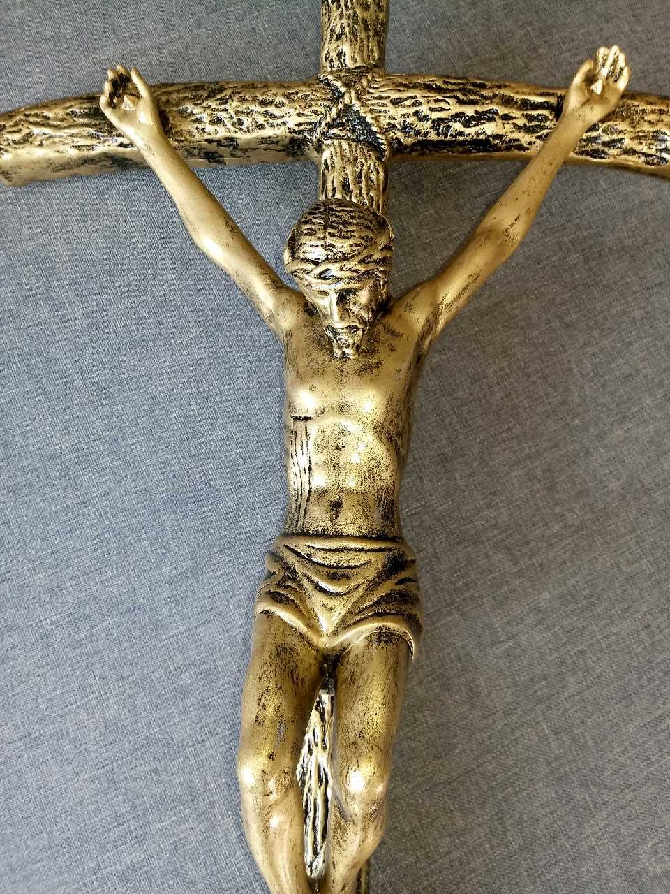 Krzyż Papieski z zawieszką 55/30 cm. - Chrystus - zdjęcie 3 - Krzyż Papieski z zawieszką 55/30 cm.