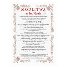 Święty Józef - Ikona z modlitwą format A4 (2) - Ikony z  tektury introligatorskiej. - zdjęcie 2 - Święty Józef - Ikona z modlitwą format A4 (2)