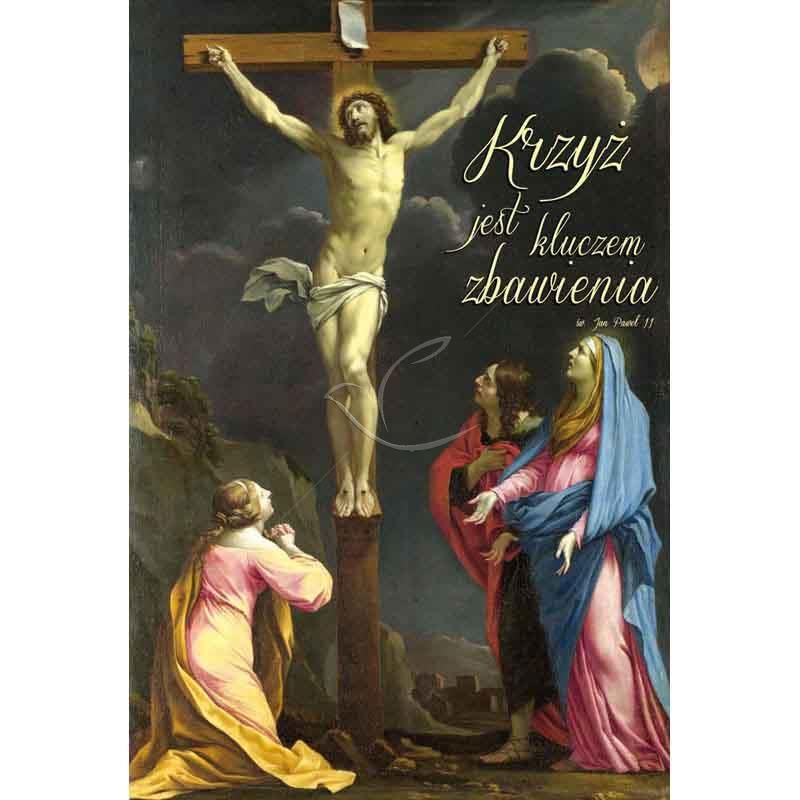 Plakat Wielkanocny - Krzyż jest kluczem zbawienia - Plakaty wielkanocne - Plakat Wielkanocny - Krzyż jest kluczem zbawienia
