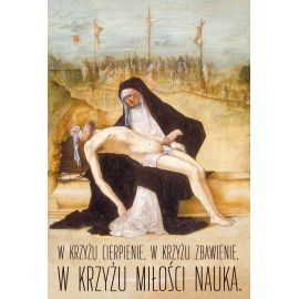 Plakat Wielkanocny - W krzyżu Miłości Nauka - Plakaty wielkanocne