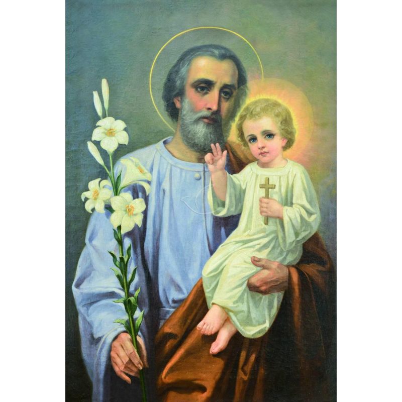 Święty Józef - Obraz do oprawienia format (20x25) - OBRAZY RELIGIJNE - Święty Józef - Obraz do oprawienia format (20x25)