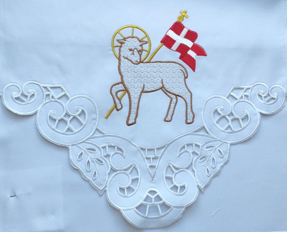 Obrus ołtarzowy haftowany - wzór Wielkanocny (89) - OBRUSY WIELKANOCNE - Nowość