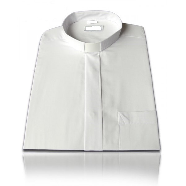 Koszula kapłańska długi rękaw (na spinki pojedyncze) - KOSZULE KAPŁAŃSKIE - zdjęcie 2 - Koszula kapłańska długi rękaw (na spinki pojedyncze)