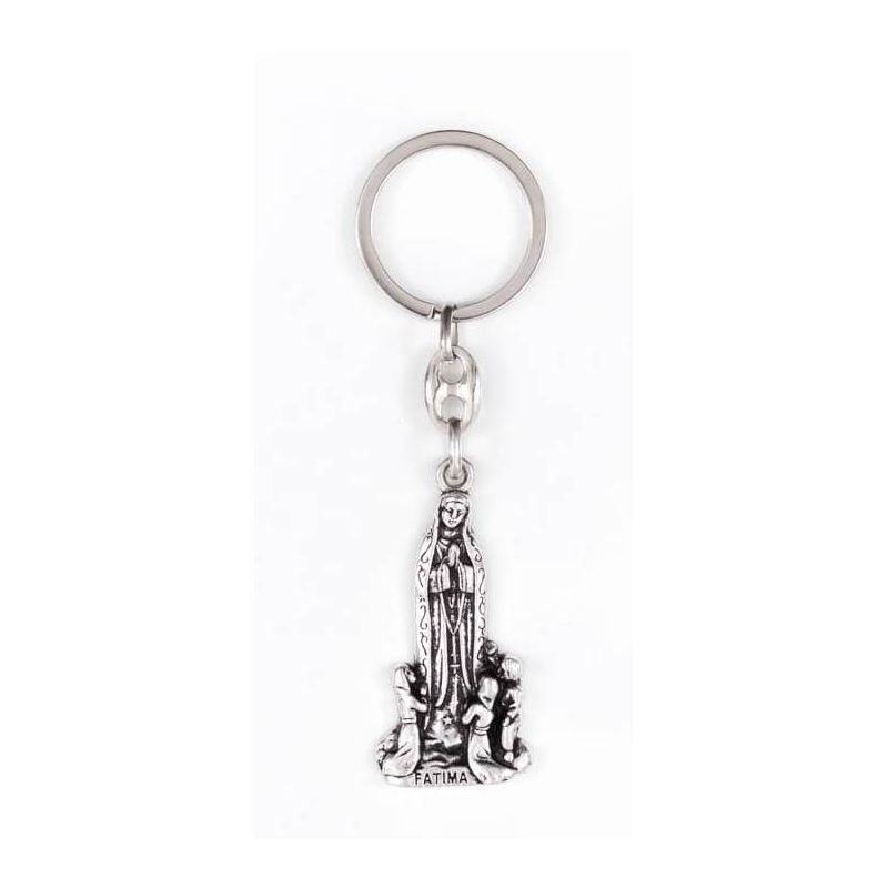 Brelok metalowy Matka Boża Fatimska - Breloki religijne - Brelok metalowy Matka Boża Fatimska