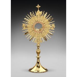 Monstrancja mosiężna, pozłacana - 73 cm (D21) - MONSTRANCJE