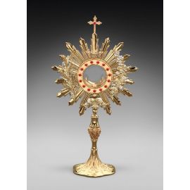 Monstrancja mosiężna, pozłacana - 59 cm (D25) - MONSTRANCJE