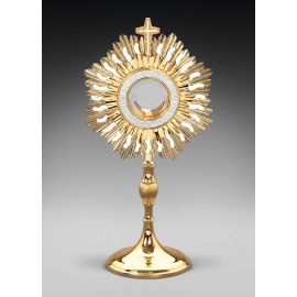 Monstrancja mosiężna, pozłacana - 55 cm (D27) - MONSTRANCJE