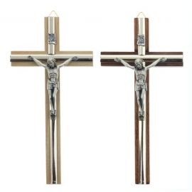 Krzyż drewniany na ścianę z ozdobną listwą - 16 cm - KRZYŻE, KRZYŻYKI