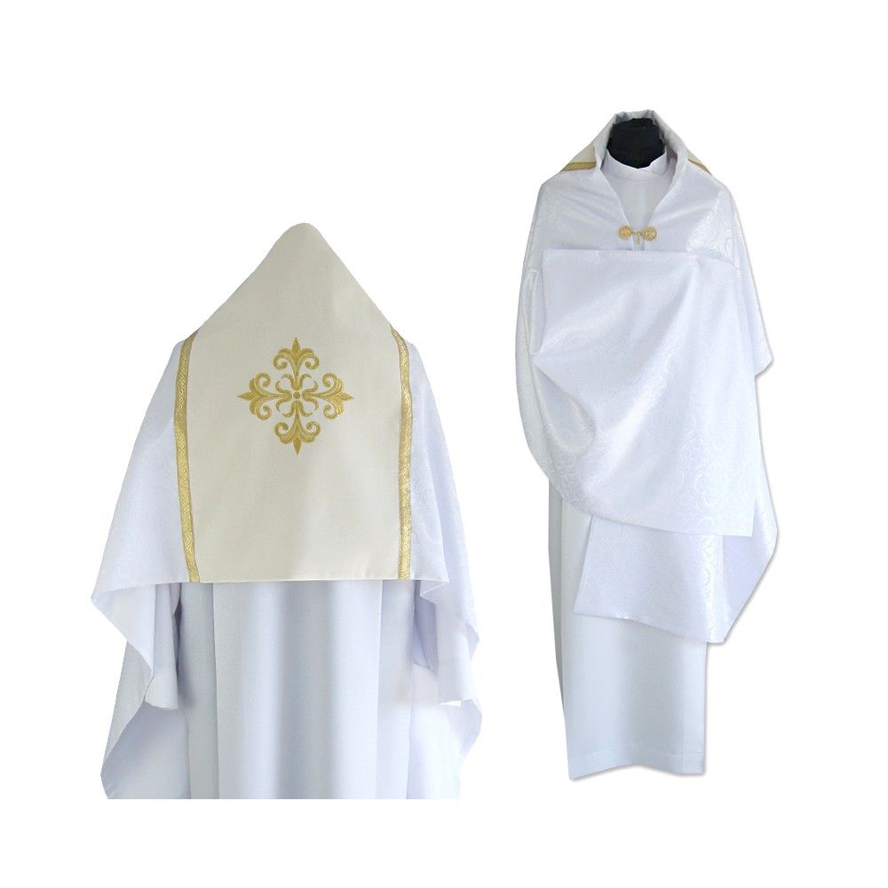 Welon liturgiczny biały/ecru (43) - WELONY - Nowość
