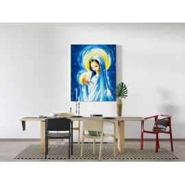 Obraz Matka Boska z Dzieciątkiem - płótno canvas (23) - Obrazy na płótnie canvas - zdjęcie 2 - Obraz Matka Boska z Dzieciątkiem - płótno canvas (23)