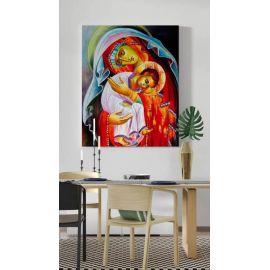 Obraz Matka Boża z Dzieciątkiem - płótno canvas (30) - Obrazy na płótnie canvas - zdjęcie 2 - Obraz Matka Boża z Dzieciątkiem - płótno canvas (30)