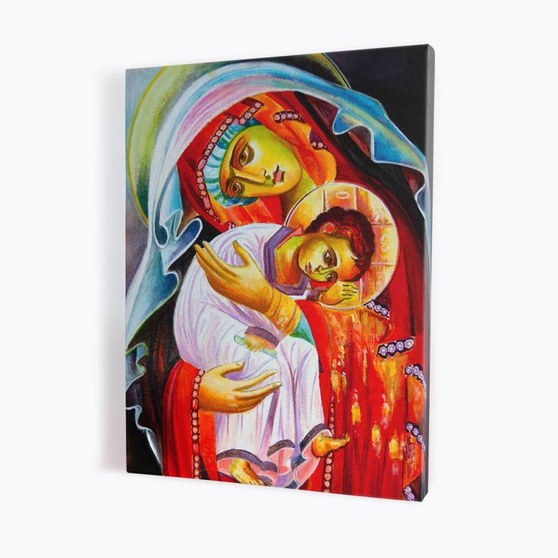 Obraz Matka Boża z Dzieciątkiem - płótno canvas (30) - Obrazy na płótnie canvas - Obraz Matka Boża z Dzieciątkiem - płótno canvas (30)