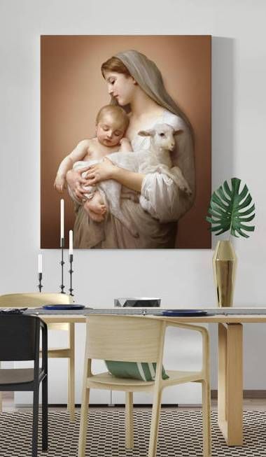 Obraz Matka Boża z Dzieciątkiem - płótno canvas (31) - Obrazy na płótnie canvas - zdjęcie 2 - Obraz Matka Boża z Dzieciątkiem - płótno canvas (31)