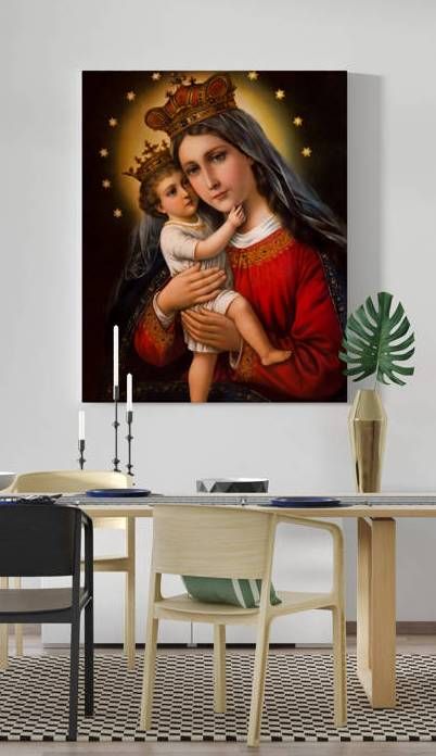 Obraz Matka Boża z Jezusem - płótno canvas (32) - Obrazy na płótnie canvas - zdjęcie 2 - Obraz Matka Boża z Jezusem - płótno canvas (32)