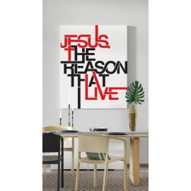 Obraz napis angielski - Jesus the reason that I live (34) - Obrazy na płótnie canvas - zdjęcie 2 - Obraz napis angielski - Jesus the reason that I live (34)