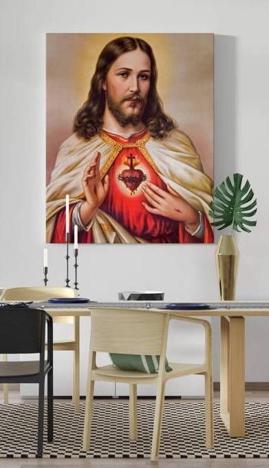 Obraz Serce Jezusa - płótno canvas (36) - Obrazy na płótnie canvas - zdjęcie 2 - Obraz Serce Jezusa - płótno canvas (36)