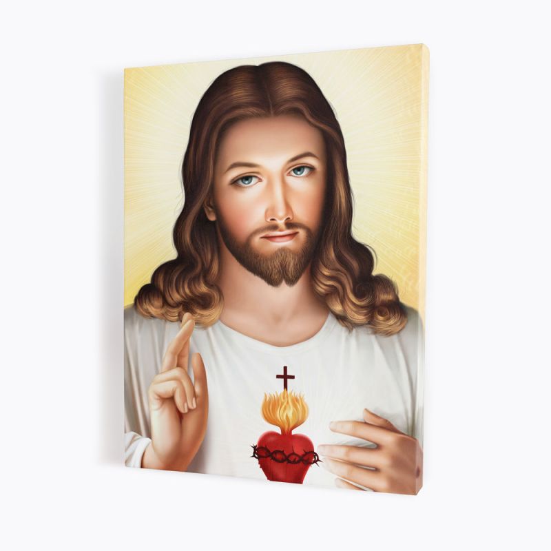 Obraz Serce Jezusa - płótno canvas (37) - Obrazy na płótnie canvas - Obraz Serce Jezusa - płótno canvas (37)