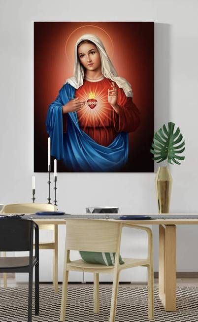 Obraz Serce Maryi - płótno canvas (41) - Obrazy na płótnie canvas - zdjęcie 2 - Obraz Serce Maryi - płótno canvas (41)