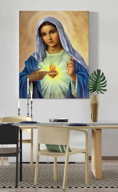 Obraz Serce Maryi - płótno canvas (42) - Obrazy na płótnie canvas - zdjęcie 2 - Obraz Serce Maryi - płótno canvas (42)