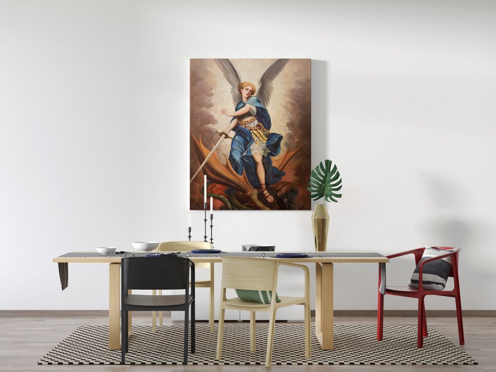 Obraz Archanioł Michał - płótno canvas (43) - Obrazy na płótnie canvas - zdjęcie 2 - Obraz Archanioł Michał - płótno canvas (43)