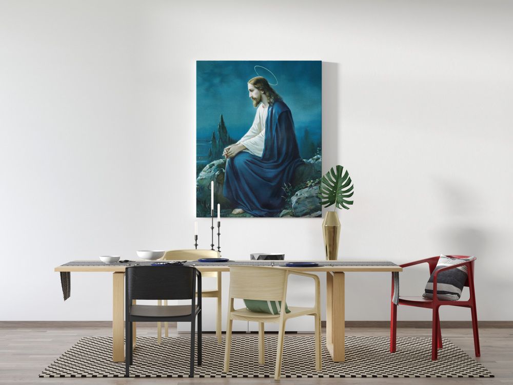 Obraz Chrystus modlący się - płótno canvas (51) - Obrazy na płótnie canvas - zdjęcie 2 - Obraz Chrystus modlący się - płótno canvas (51)