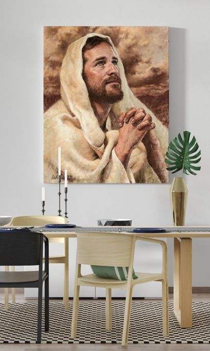 Obraz Chrystus modlący się - płótno canvas (52) - Obrazy na płótnie canvas - zdjęcie 2 - Obraz Chrystus modlący się - płótno canvas (52)