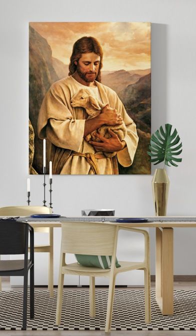 Obraz Dobry Pasterz - płótno canvas (53) - Obrazy na płótnie canvas - zdjęcie 2 - Obraz Dobry Pasterz - płótno canvas (53)