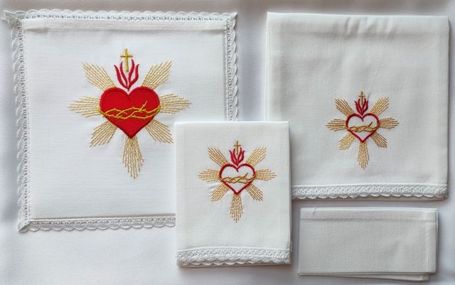 Bielizna kielichowa - Serce (2) - NABOŻEŃSTWO CZERWCOWE - Nowość
