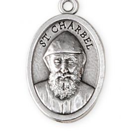Medalik metalowy św. Charbel - Medaliki włoskie metalowe