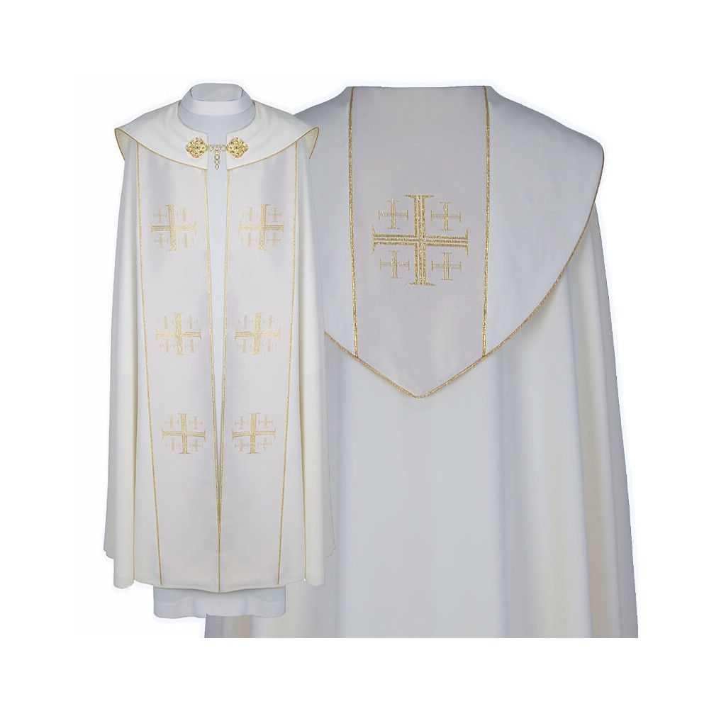 Kapa liturgiczna - Krzyż Jerozolimski (31) - KAPY LITURGICZNE - zdjęcie 4 - Kapa liturgiczna (31)