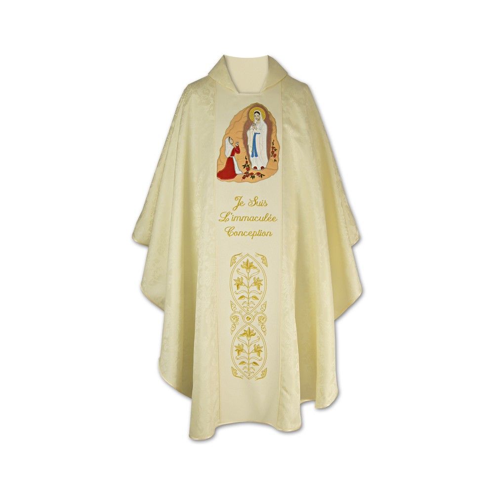 Ornat -Matka Boża z Lourdes - Ornaty z wizerunkiem świętych - zdjęcie 3 - Ornat -Matka Boża z Lourdes