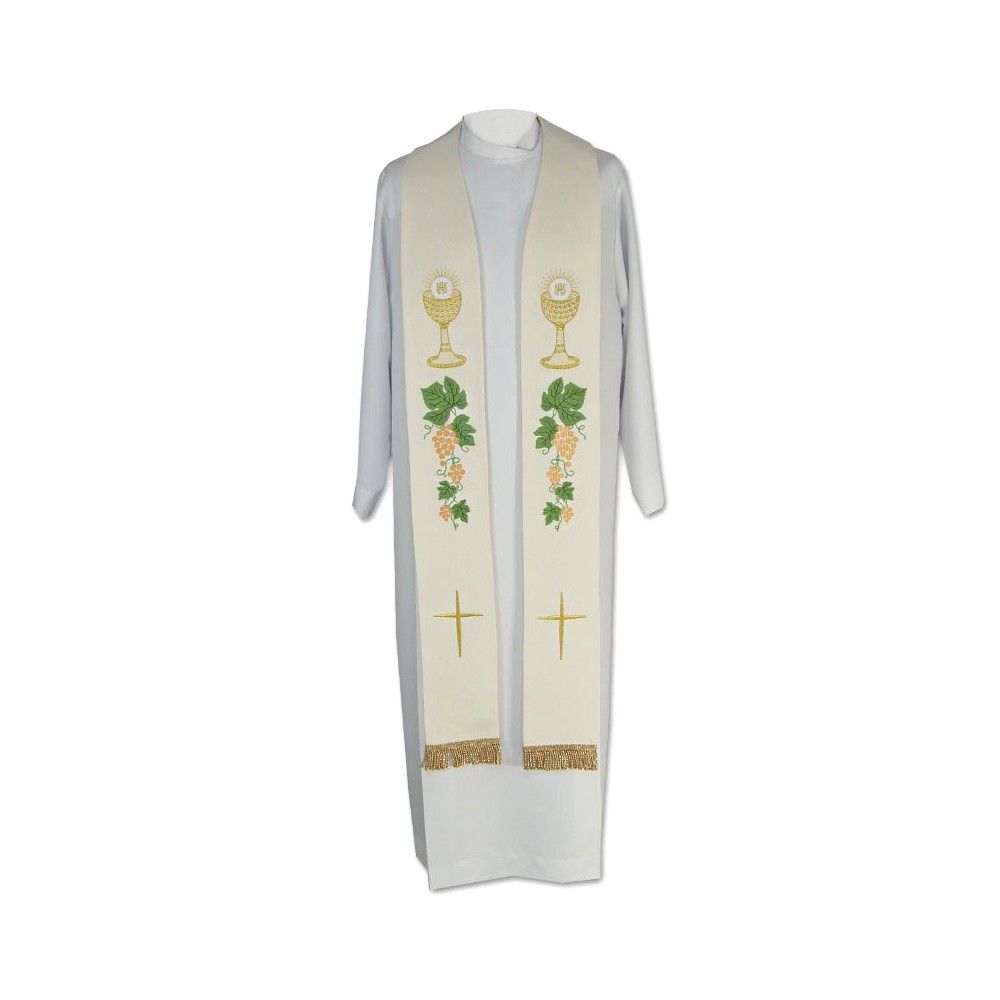 Stuła kapłańska eucharystyczna - 3 kolory - EUCHARYSTYCZNE - zdjęcie 3 - Stuła kapłańska eucharystyczna - 3 kolory