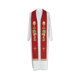 Stuła kapłańska eucharystyczna - 3 kolory - EUCHARYSTYCZNE - zdjęcie 4 - Stuła kapłańska eucharystyczna - 3 kolory