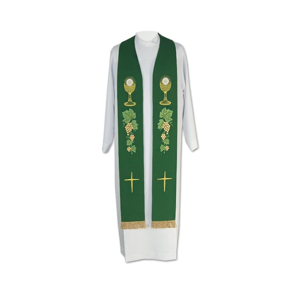 Stuła kapłańska eucharystyczna - 3 kolory - EUCHARYSTYCZNE - zdjęcie 5 - Stuła kapłańska eucharystyczna - 3 kolory