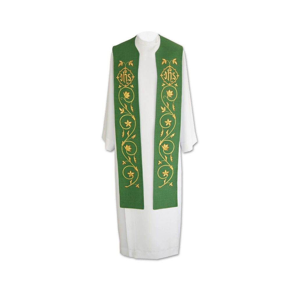 Stuła kapłańska eucharystyczna IHS - 3 kolory do wyboru - EUCHARYSTYCZNE - zdjęcie 8 - Stuła kapłańska eucharystyczna IHS - 3 kolory