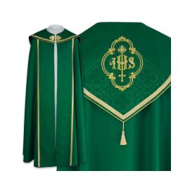 Kapa wzór gotycki IHS - tkanina bawełna-stretch (22) - KAPY LITURGICZNE - zdjęcie 4 - Kapa wzór gotycki IHS - tkanina bawełna-stretch (22)
