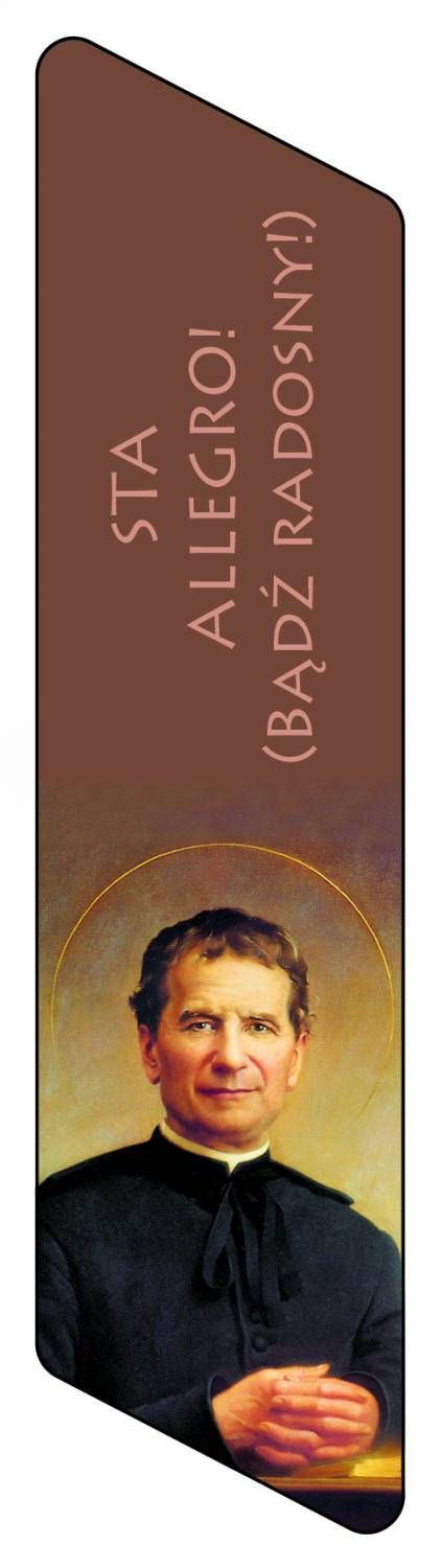 Magnetyczna zakładka do książki Święty Jan Bosko - Zakładki religijne do książek - Nowość