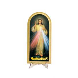 Obraz półokrągły Jezu Ufam Tobie (2) - Obrazek religijny płyta HDF