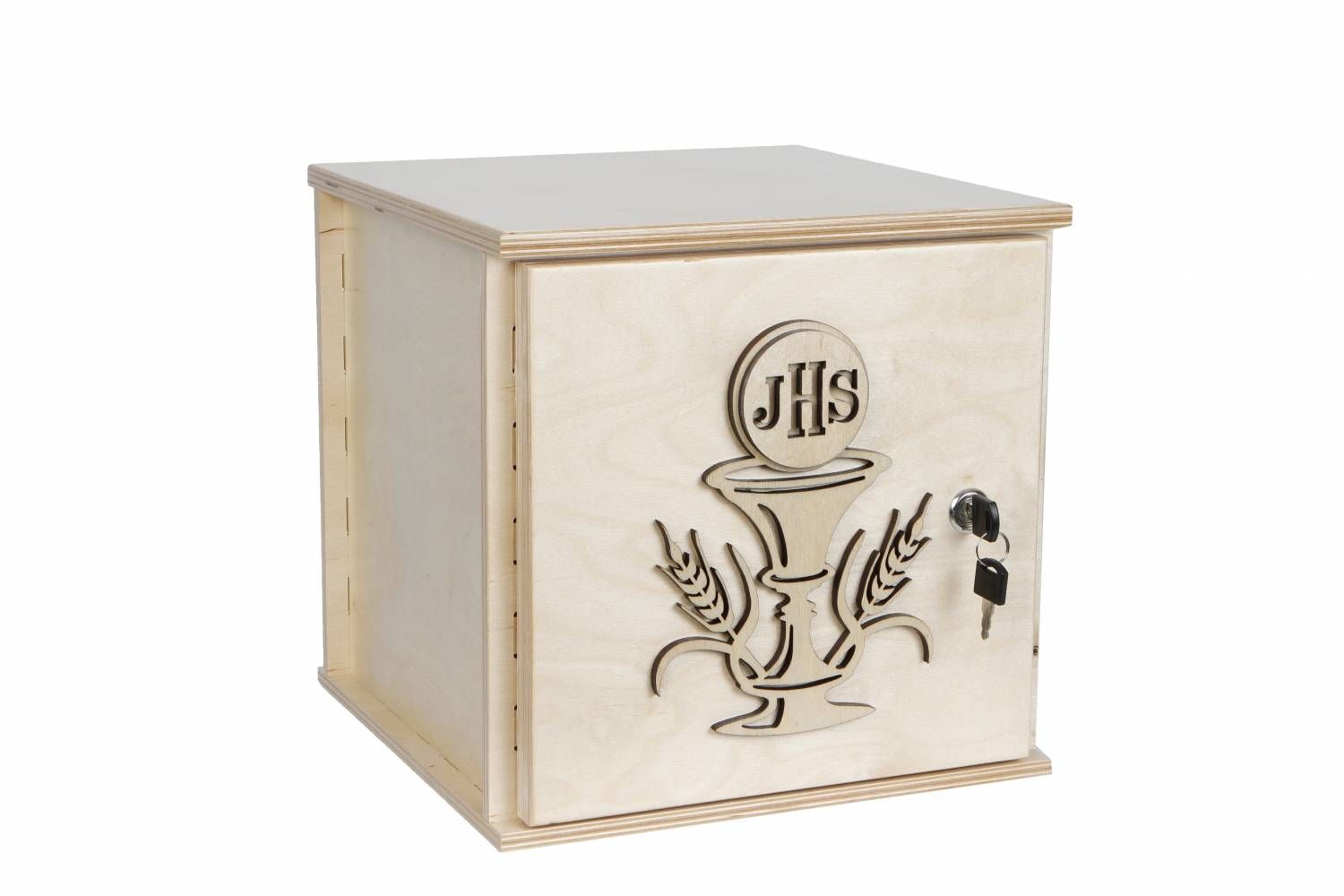 Tabernakulum  z naturalnej sklejki, ozdobny ornament - TABERNAKULA - zdjęcie 2 - Tabernakulum  z naturalnej sklejki, ozdobny ornament