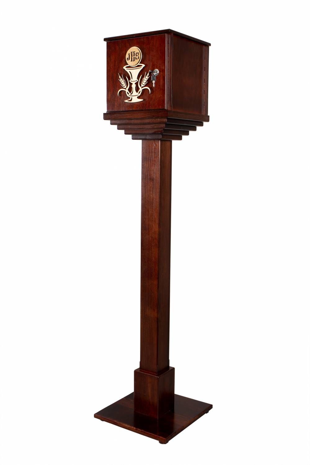 Tabernakulum bejcowane ze sklejki, na podwyższeniu - TABERNAKULA - Nowość