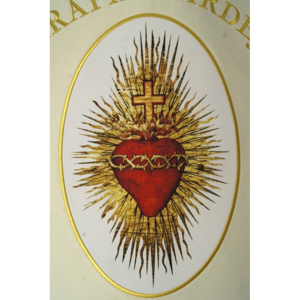 Chorągiew drukowana, haftowane napisy św. Józef - CHORĄGWIE, SZTANDARY - zdjęcie 3 - Chorągiew drukowana, haftowane napisy św. Józef