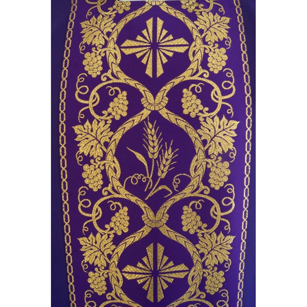 Ornat gotycki, materiał gładki, fiolet (58) - Ornaty fioletowe - zdjęcie 3 - Ornat gotycki, materiał gładki, fiolet (58)