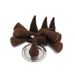 Kadzidło stożkowe Patchouli - 10 stożków - KADZIDŁA, WĘGIELKI - zdjęcie 2 - Kadzidło stożkowe Patchouli - 10 stożków