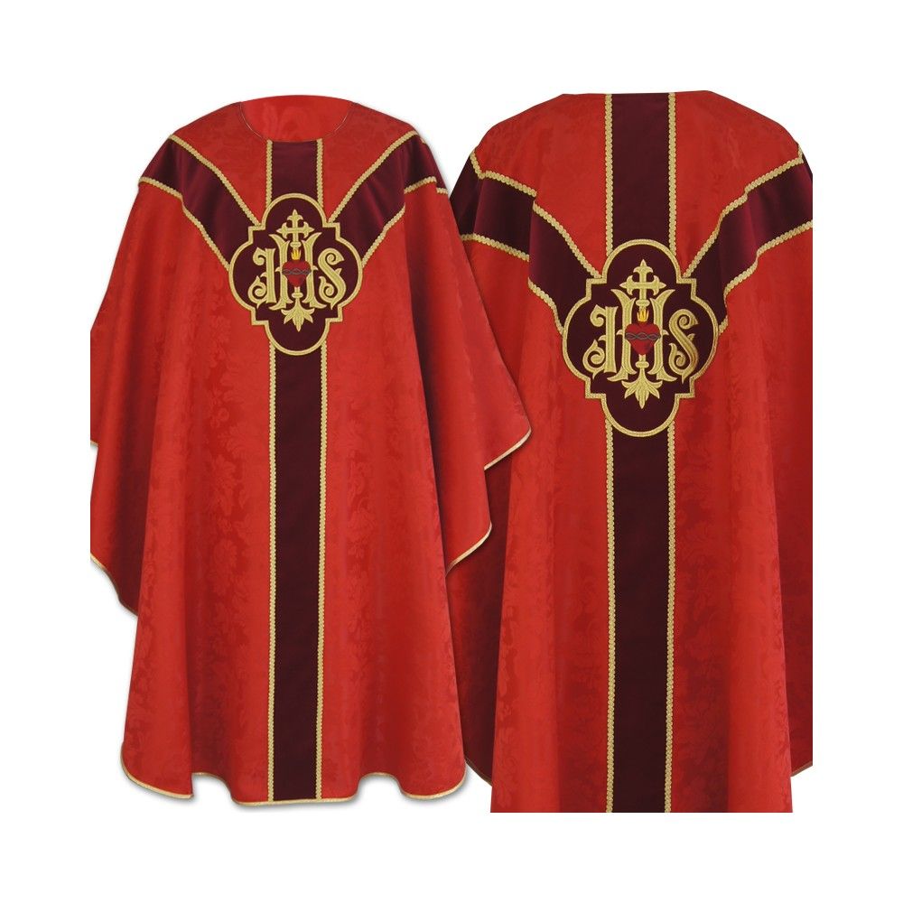 Ornat Semi-Gotycki - czerwony (36) - Ornaty Semi Gotyckie - Nowość